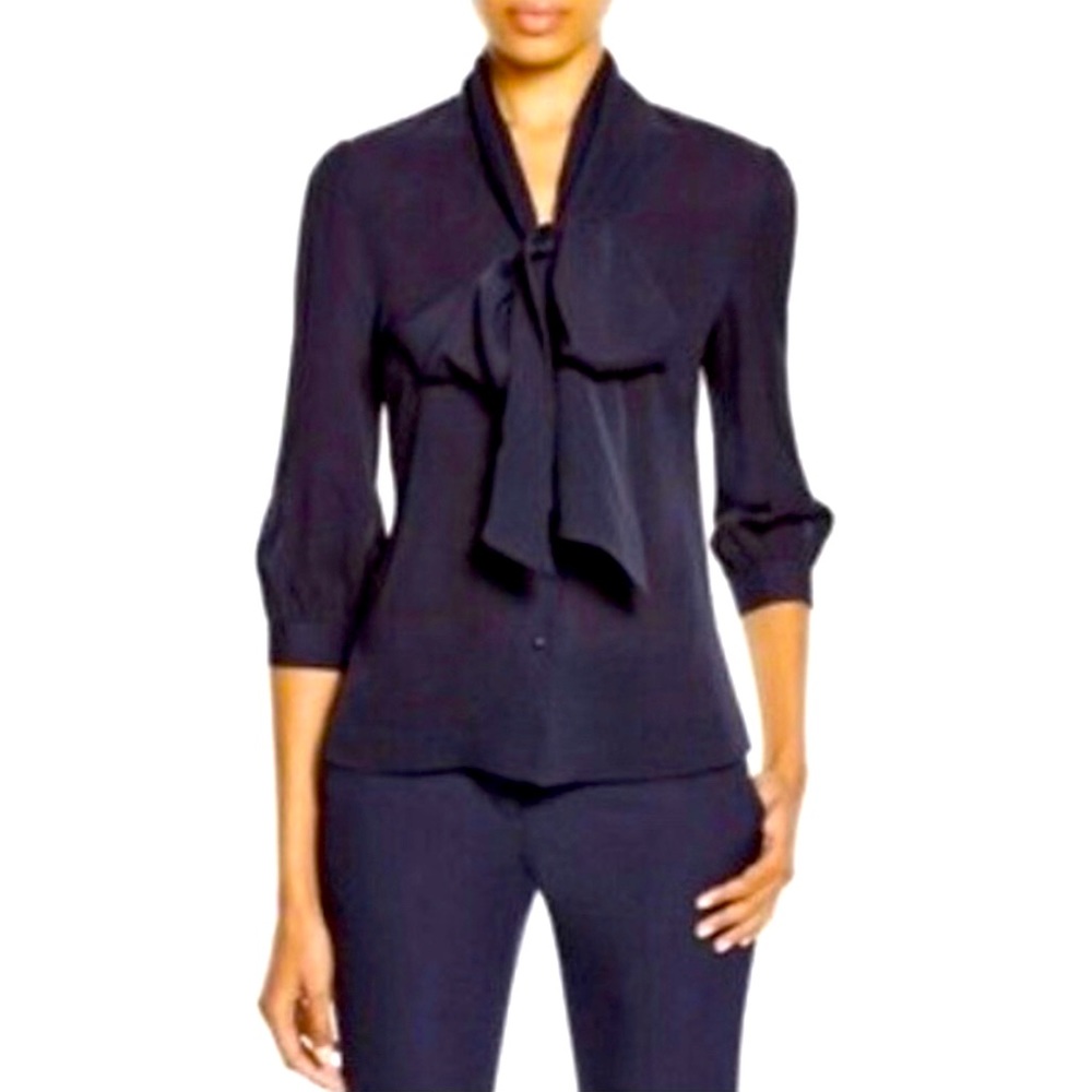 Tory Burch “Uniform Bow Blouse”